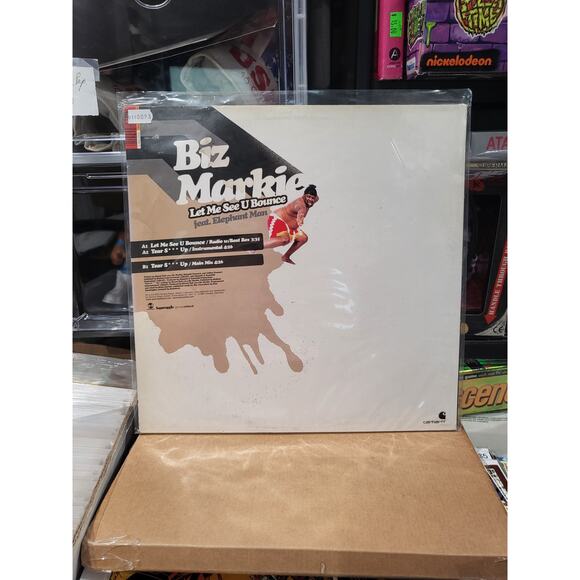 Biz Markie feat Elephant Man Let Me See U Bounce Rap Vinyl Record 2003 German - Picture 1 of 4